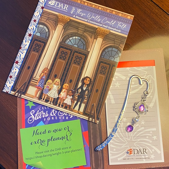 Daughters of the American Revolution Other - DAR Bundle • Storybook •Note Pad Set • Bookmark